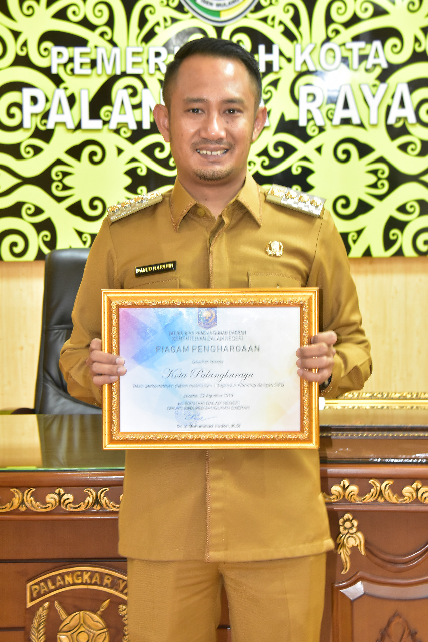  Integrasi e-Planning Palangka Raya Dapat Penghargaan dari Kemendagri