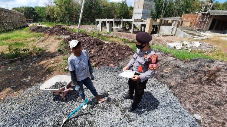  Polsek Maliku Imbau Masyarakat Patuhi Protokol Kesehatan