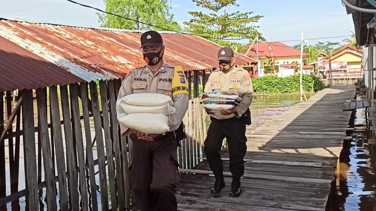  Wujud Nyata Kepedulian Polri, Polsek Kahayan Kuala Laksanakan Baksos