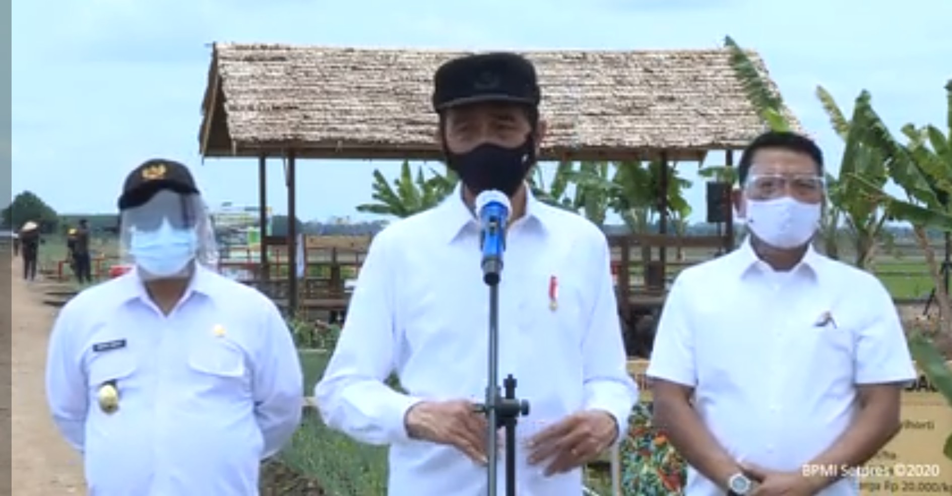  Presiden Joko Widodo Tanam Padi Perdana Food Estate 2020