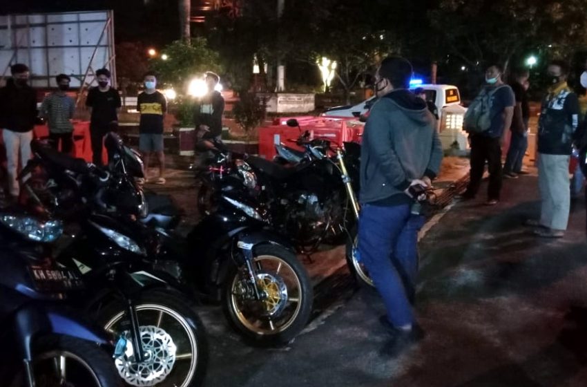  Belasan Sepeda Motor Berknalpot Brong Diamankan Petugas