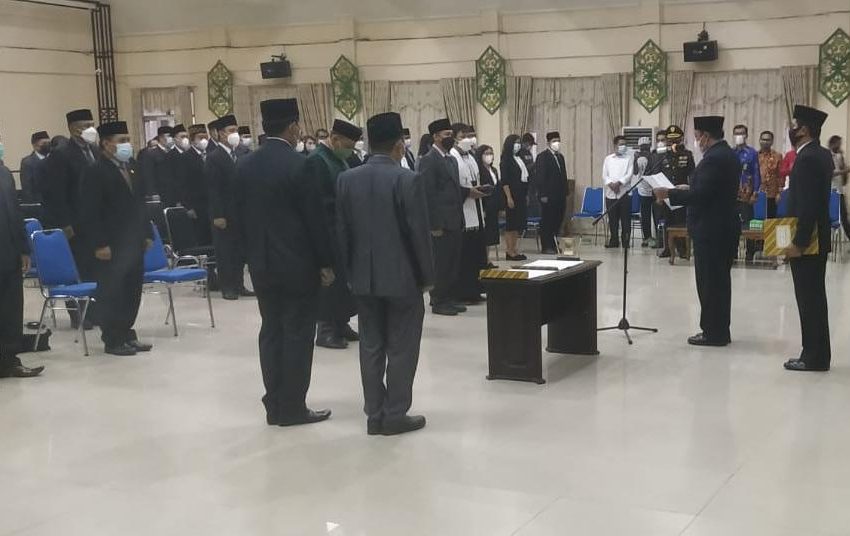  Jelang Pelantikan Gubernur dan Wakil Gubernur Kalteng, Edy Pratowo Lantik Pejabat Pemkab Pulpis