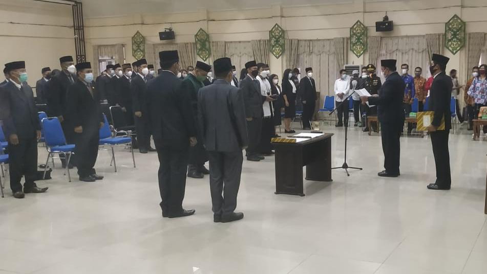 Pengambilan sumpah janji Pejabat Pemkab Pulpis