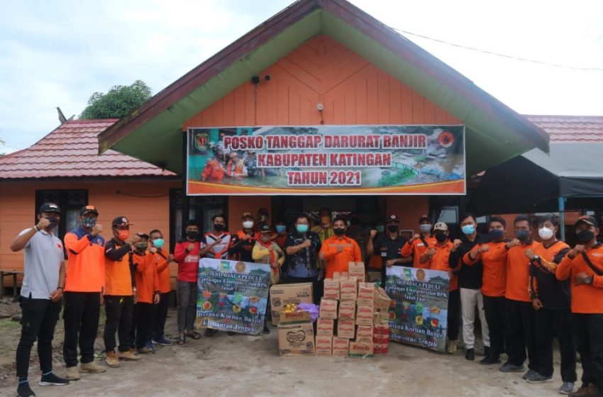  Relawan Tanah Laut Dan Rescue 911 Banjarmasin Gandeng SMSI Salurkan Bantuan Korban Banjir Katingan