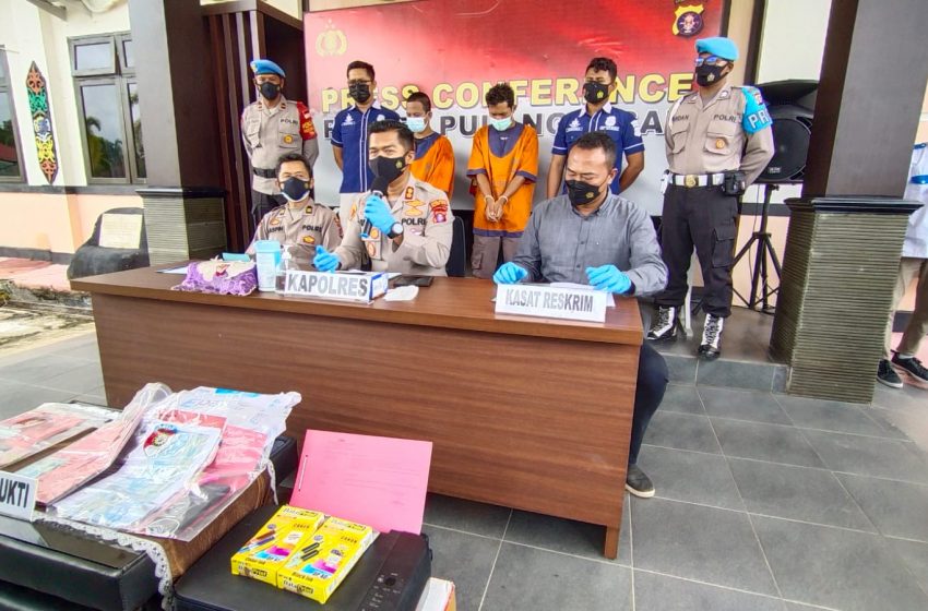  Polres Pulpis Gelar Press Conference Kasus Upal dan Penipuan