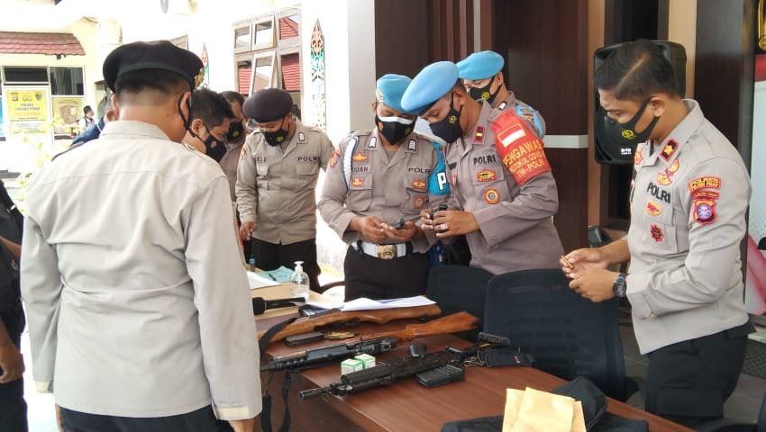  Senjata Api Milik Anggota Polres Pulpis Diperiksa