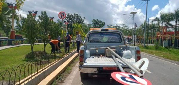  Dishub Akan Tutup Jalan Sekitar Taman Depan Komplek Perkantoran Pulpis