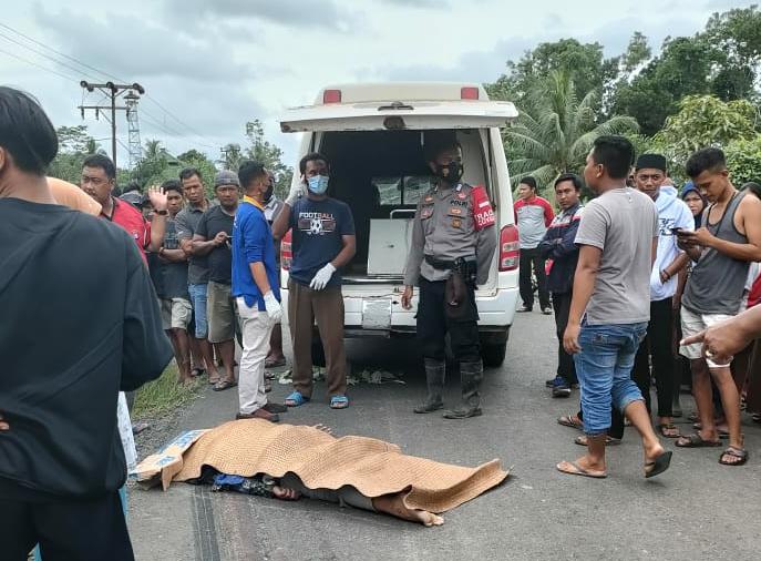  Bersenggolan Dengan Aerox, Pengemudi CBR Tewas Disambar Truck di Poros Badirih Pulpis