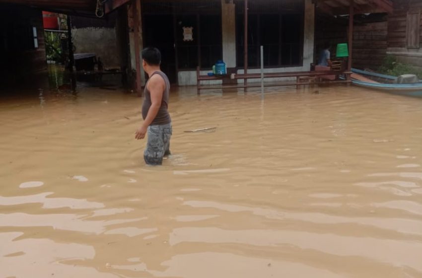  Puluhan Rumah di Talaken Terendam Banjir. Warga Minta Bantuan Pemprov Kalteng