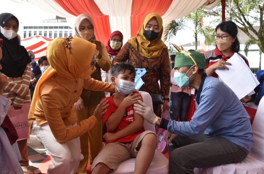  Vaksinasi Anak Lampaui Target Jadi 1.000 Dosis