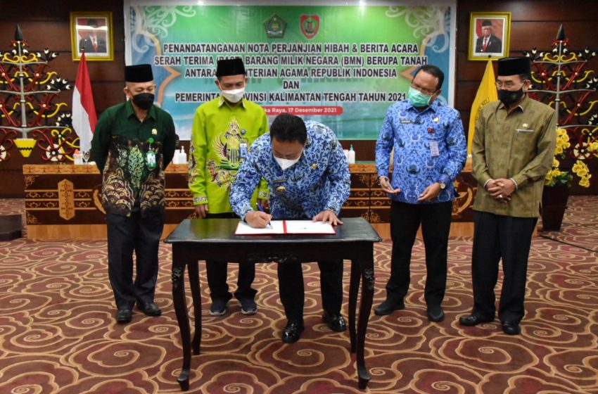  Hibah Tanah, Wagub Apresiasi dan Beri Penghargaan Kepada Kementerian Agama RI