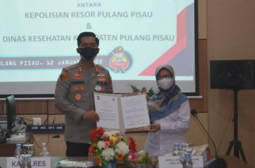  Polres Pulang Pisau Tandatangani MoU dengan Dinas Kesehatan,