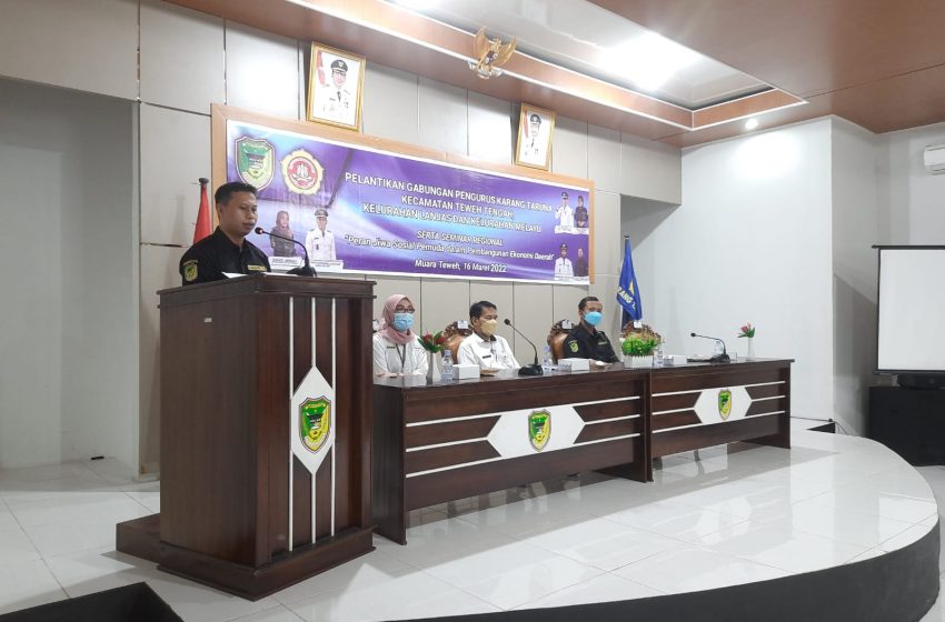  Kadinsos PMD dan Ketua Karang Taruna Barito Utara, Apresiasi Pelantikan Secara Serentak