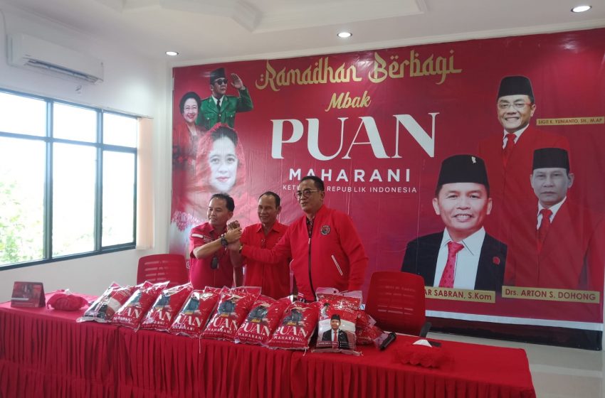  Sambut Hari Raya Idul Fitri PDIP Bagikan 20 Ribu Paket Beras