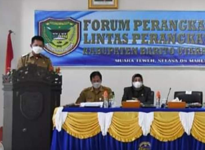  Forum Lintas Perangkat Daerah. Ketua DPRD Barut : Perlu Sinergi Dalam Penyusunan Program Kerja Guna Tepat Sasaran
