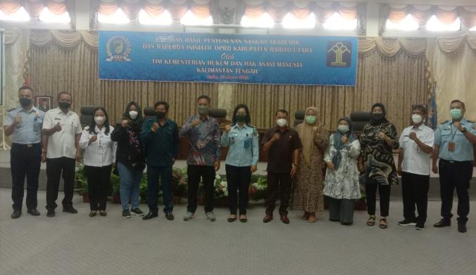  DPRD Barut Dapat Paparan Kemenkuham Terkait Lima Raperda
