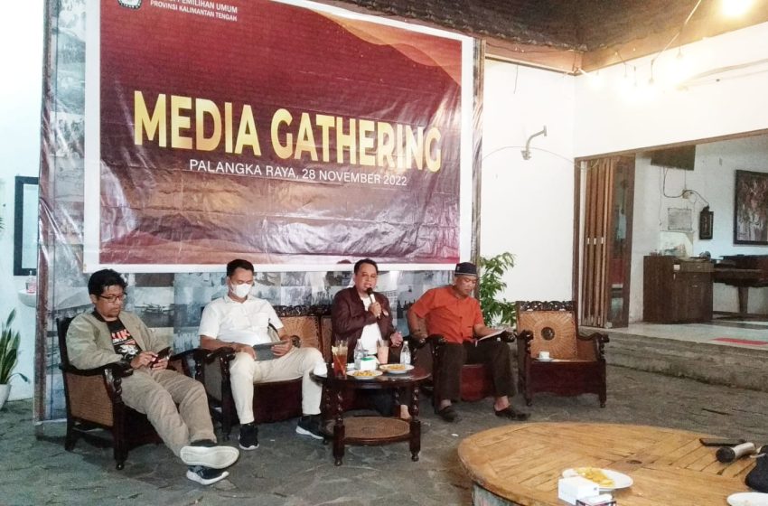  Sampaikan Progres Tahapan Pemilu, KPU Kalteng Gelar Media Gathering