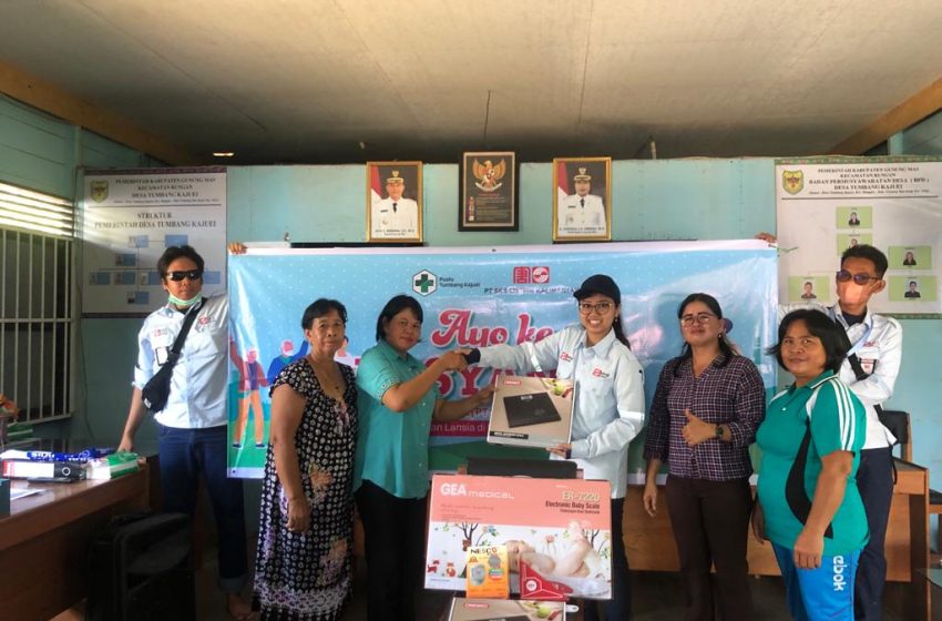  PT SLK serahkan bantuan untuk Posyandu di Desa Tumbang Kajuei