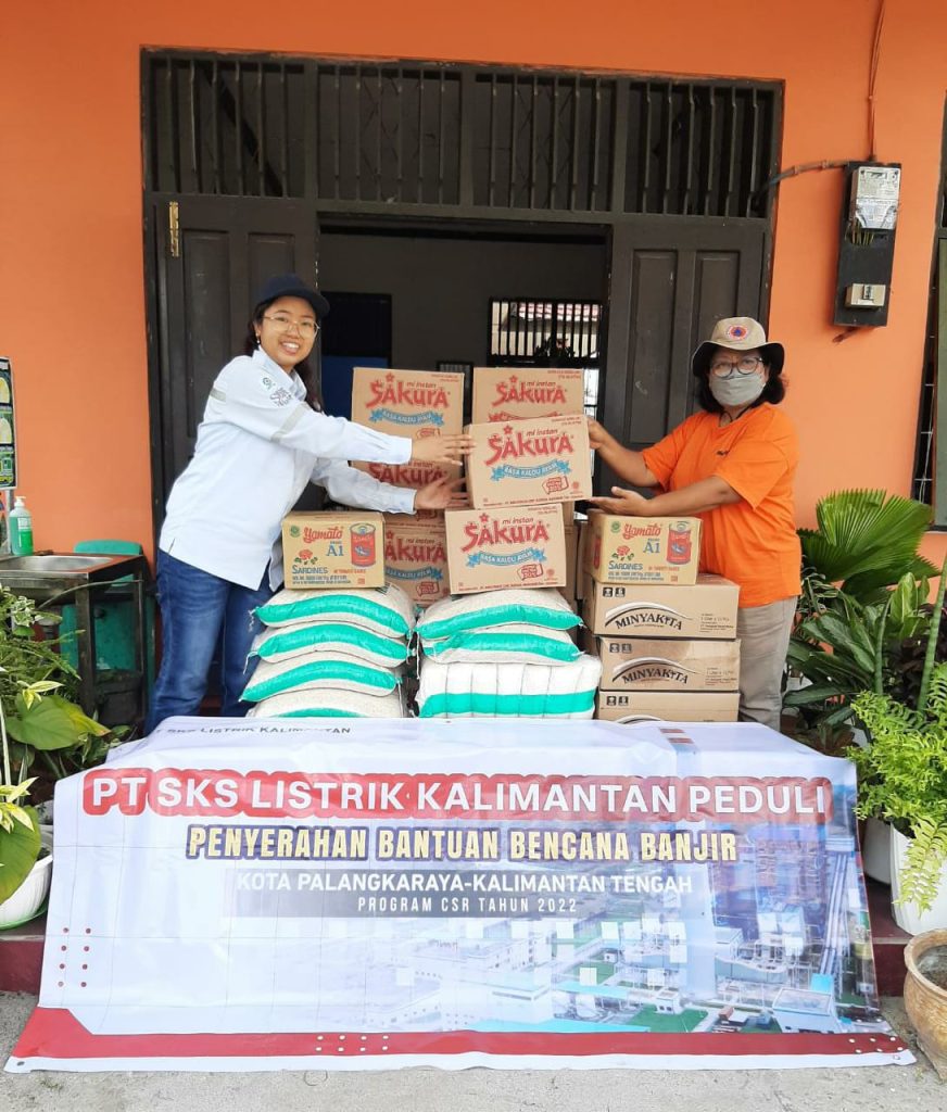 Serah terima bantuan Banjir kepada BPBD Kota Palangka Raya