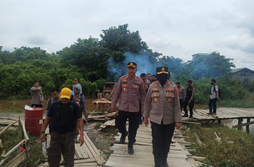  Penertiban Kawasan Puntun, Polisi Robohkan Pos Penyalagunaan Narkoba