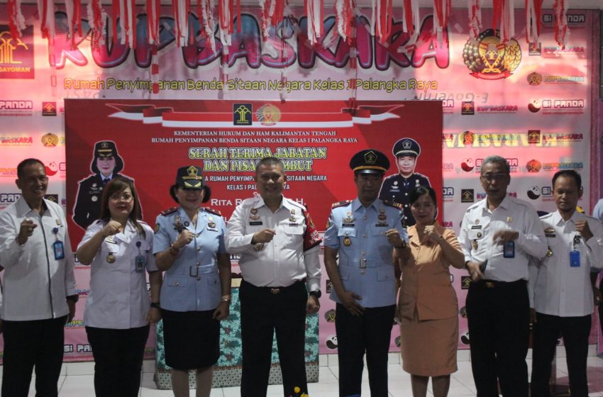  Tongkat Komando Kepemimpinan Rupbasan Palangka Raya Berganti, Dijabat Putra Daerah