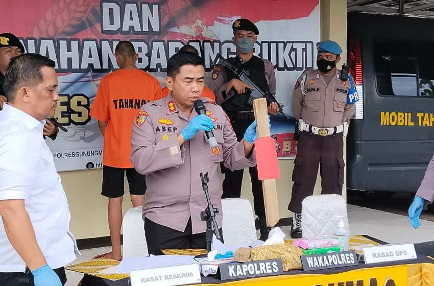  Polres Gumas Rilis Kasus Dua Sekawan Pelaku Pembunuhan