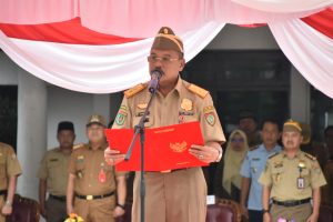 Sekda Prov. Kalteng H. Nuryakin pimpin Apel Bulan K3 Tahun 2023. (Foto/mmckalteng)