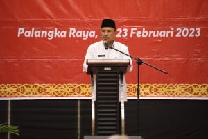 Sekda Provinsi Kalteng H. Nuryakin sampaikan sambutan. (Foto/mmckalteng)