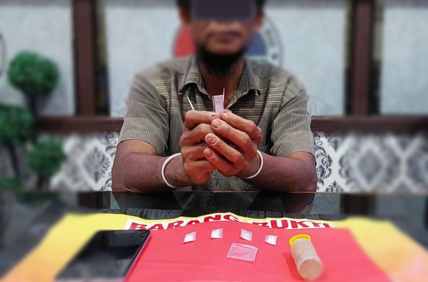  Simpan Sabu di Lantai, Warga Tewah Dibekuk Polisi