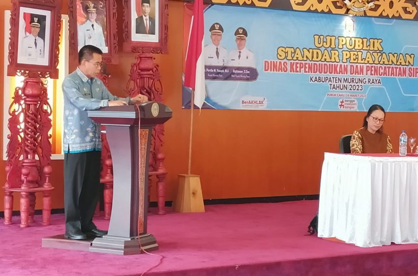  Sekda Buka Kegiatan Uji Publik Standar Pelayanan Disdukcapil