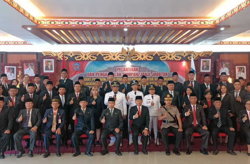  Lantik 39 Pejabat, Bupati Minta Jalankan Tugas dan Perkuat Koordinasi