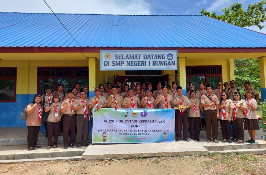  SLK Dukung kegiatan Pramuka Kwartir Ranting Rungan