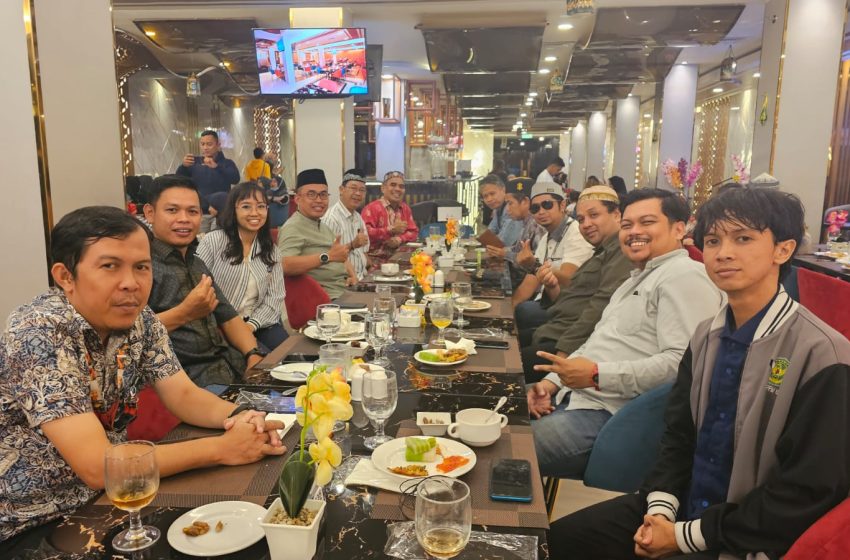 Suasana PT. SLK Gelar Buka Puasa bersama Insan Pers.