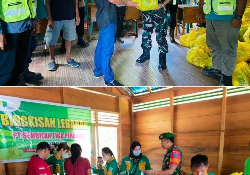 Selain Laksanakan Kewajiban Sosial, PT STP Bagikan Bingkisan pada Warga di Dua Desa