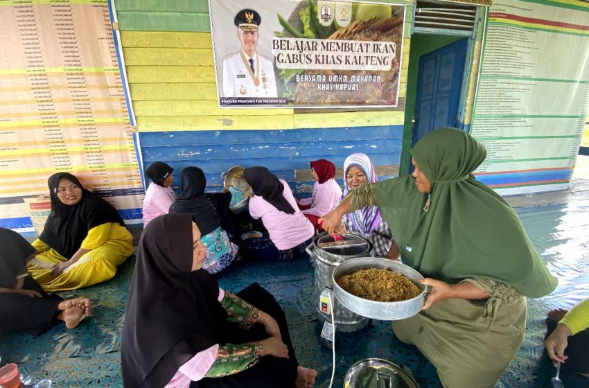  Srikandi Ganjar Belajar Buat Abon Ikan Gabus Bareng Perempuan Milenial di Kapuas