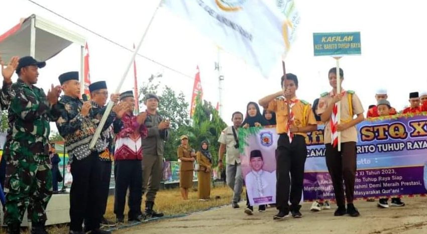  10 Kecamatan Ikuti Pawai Ta’aruf Pada Pembukaan STQ XI