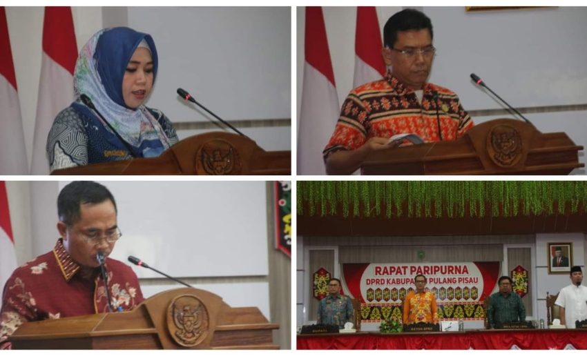  Sidang Paripurna DPRD Pulang Pisau 2023 Sampaikan Hasil Reses di Tiga Dapil