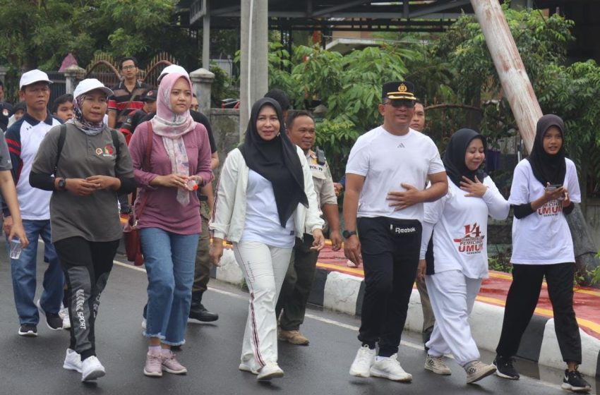  Tingkatkan Partisipasi dan Wujudkan Pemilu Damai 2024, KPU Pulpis Gelar Jalan Sehat