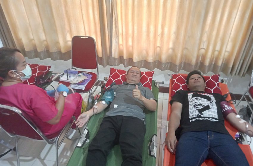  Peringanti HPN ke 78, PWI Kalteng Gelar Aksi Kemanusiaan, Pendonor Darah Antusias 
