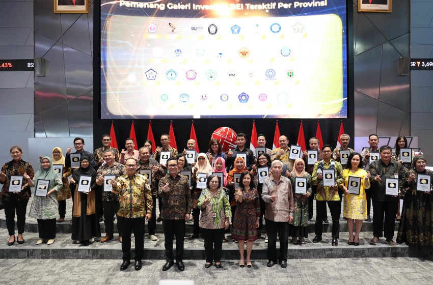  4 Sekolah Kalteng Terima Penghargaan Galeri Investasi Bursa Efek Indonesia