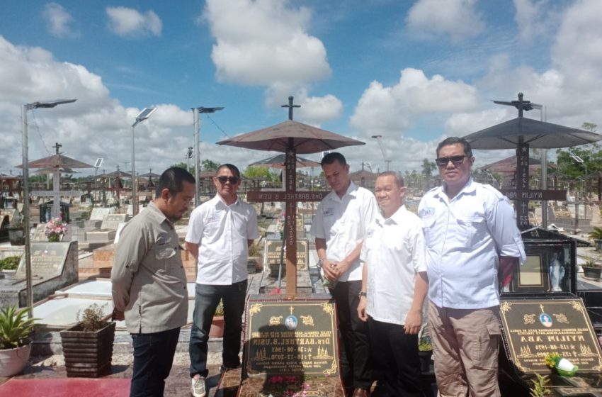  Peringati HUT Ke 7, SMSI Kalteng Ziarah Ke Makam Dua Tokoh Pers dan Aksi Donor Darah